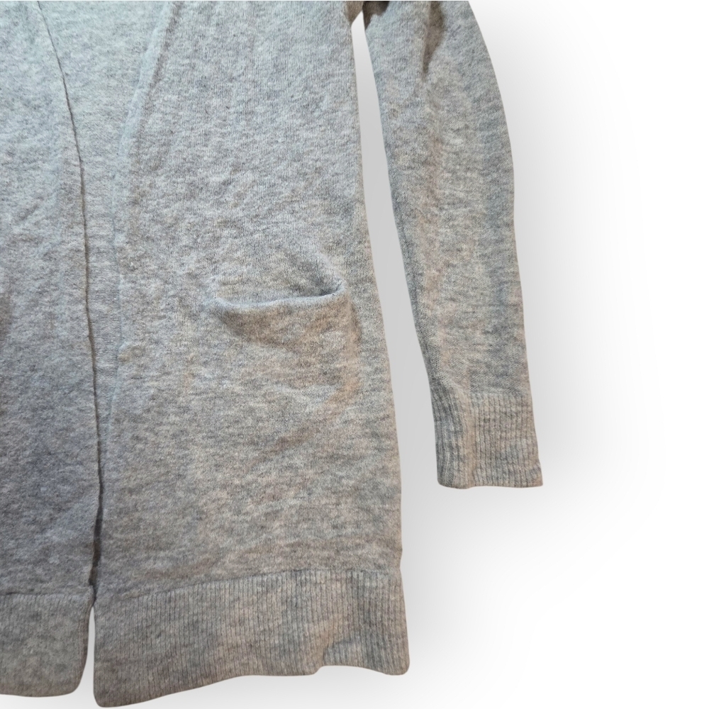 Wilfred Longline Open-Front Cardigan Heather Grey Size Large - Picture 3 of 10